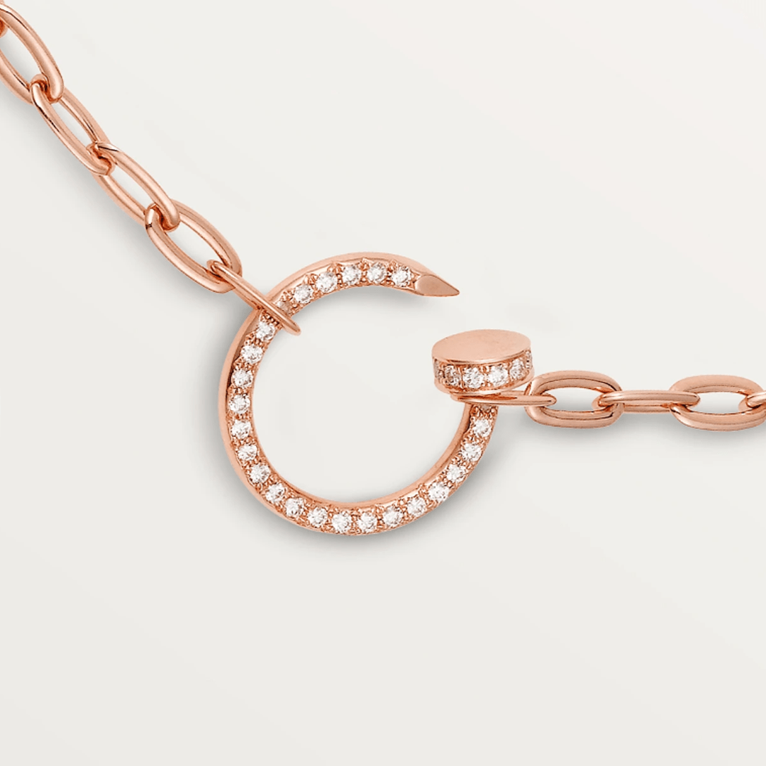 Ash Madeline Necklace | Rose Gold with Diamonds