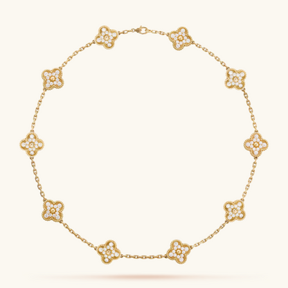 Clover Luxury Necklace 10 Motifs | Gold