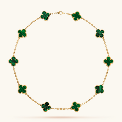 Clover Luxury Necklace 10 Motifs | Green