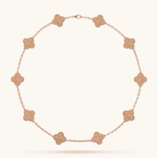 Clover Luxury Necklace 10 Motifs | Pink
