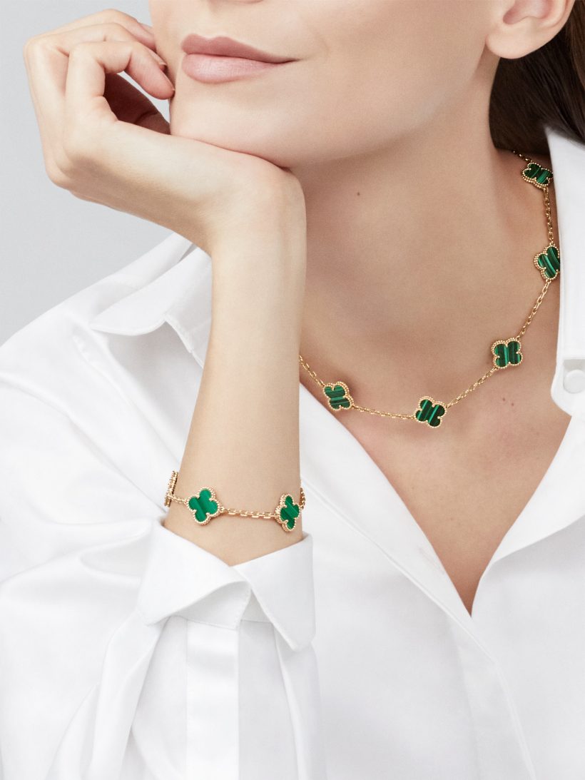 Clover Luxury Necklace 10 Motifs | Green