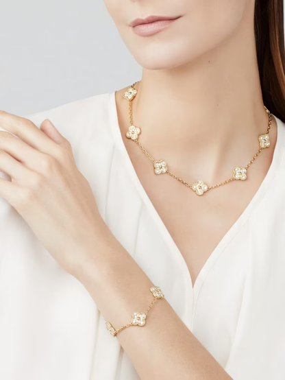 Clover Luxury Necklace 10 Motifs | Gold