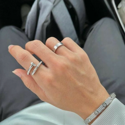 Nail Ring Deluxe | Silver