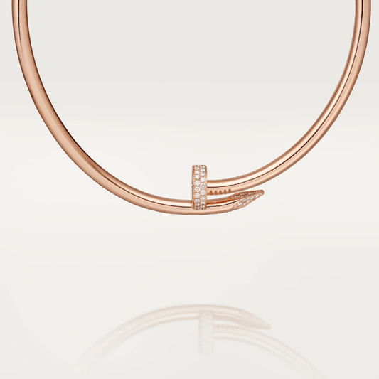 Ash Emilia Necklace | Rose Gold with Diamonds (Large)