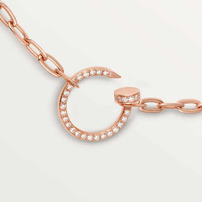 Ash Madeline Necklace | Rose Gold with Diamonds