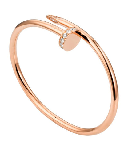 Elegant Nail Bracelet Deluxe | Rose Gold