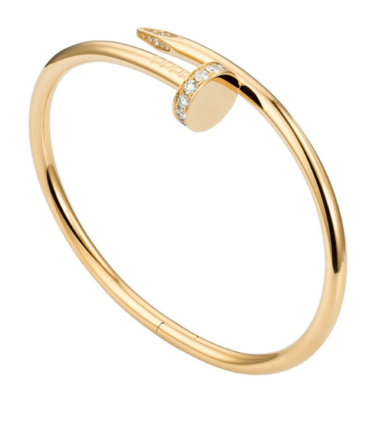 Elegant Nail Bracelet Deluxe | Gold