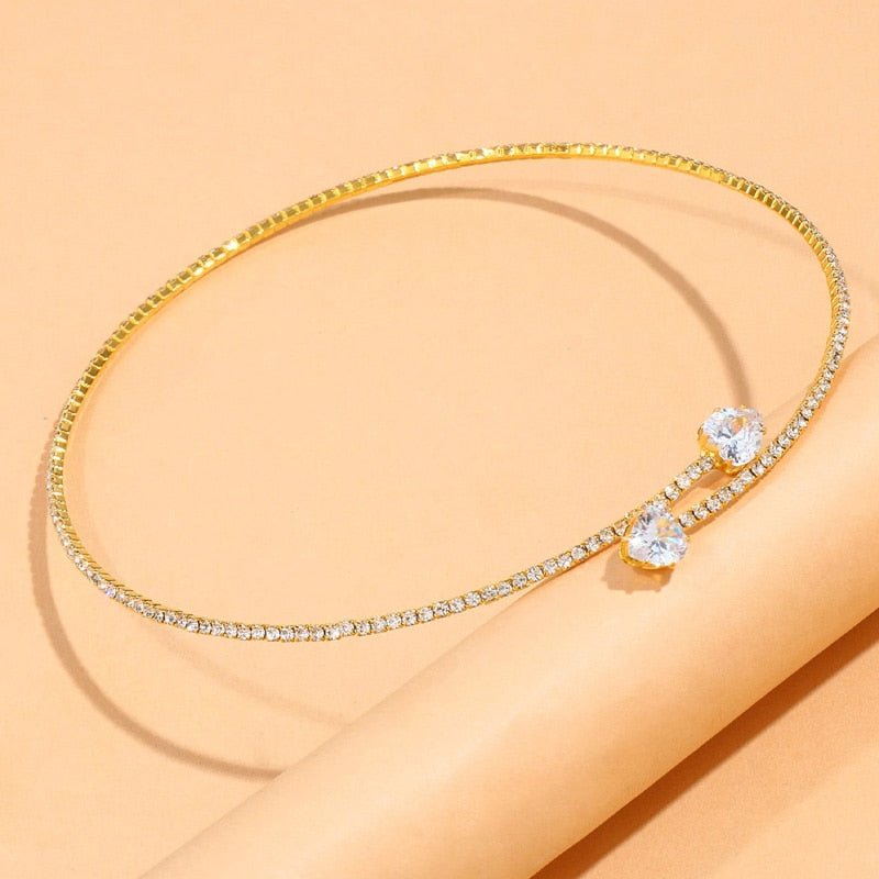 Crystal Necklace | Gold